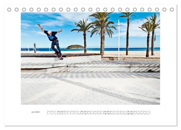 Produktbild: woodtimesalwaysgoodtimes - skateboard fotografie von tim korbmacher (Tischkalender 2026 DIN A5 quer), CALVENDO Monatskalender