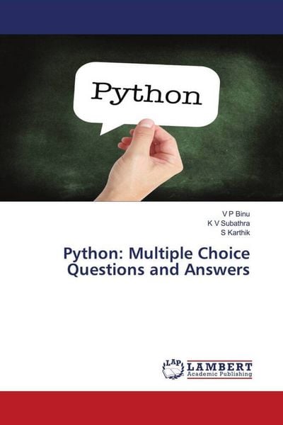 Produktbild: Python: Multiple Choice Questions and Answers