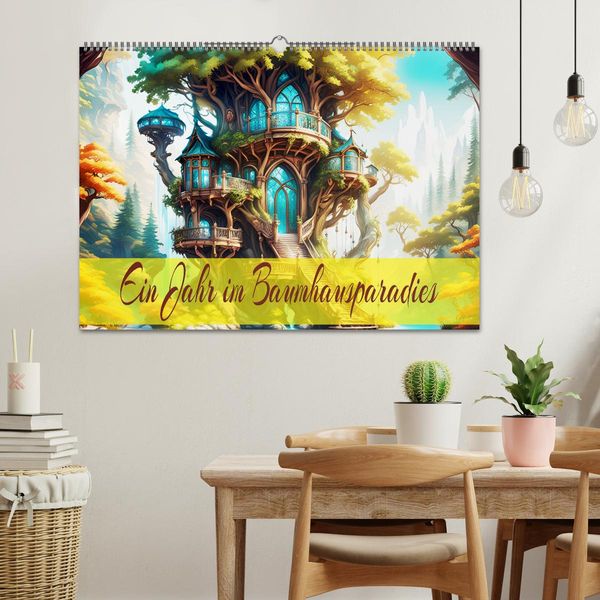 Produktbild: Ein Jahr im Baumhausparadies (Wandkalender 2026 DIN A2 quer), CALVENDO Monatskalender