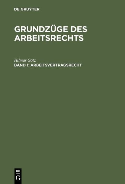 Produktbild: Arbeitsvertragsrecht