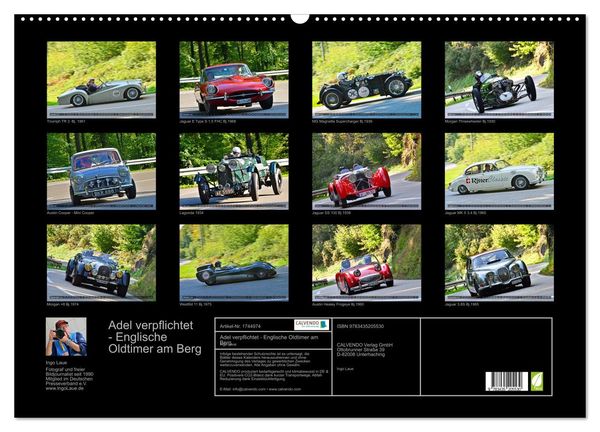 Produktbild: Adel verpflichtet - Englische Oldtimer am Berg (Wandkalender 2025 DIN A2 quer), CALVENDO Monatskalender