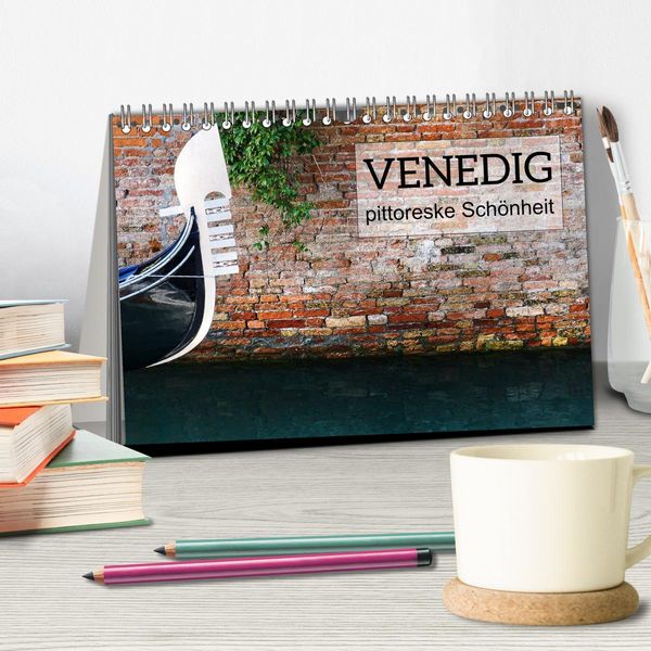 Produktbild: Venedig - pittoreske Sch&ouml;nheit (Tischkalender 2026 DIN A5 quer), CALVENDO Monatskalender