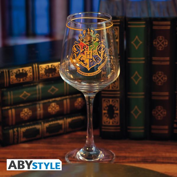 Produktbild: HARRY POTTER - Stemmed glass - "Hogwarts Crest"