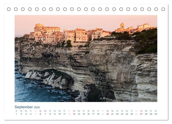 Produktbild: Korsika 2026 (Tischkalender 2026 DIN A5 quer), CALVENDO Monatskalender