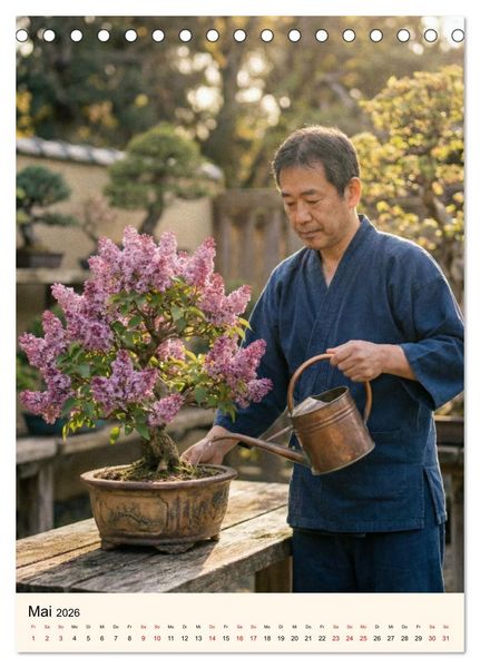 Produktbild: Spirit of Bonsai &ndash; Japanische Meisterwerke 2026 (Tischkalender 2026 DIN A5 hoch), CALVENDO Monatskalender