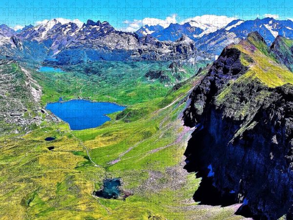Produktbild: CALVENDO Puzzle Melchsee Frutt | 1000 Teile Lege-Gr&ouml;&szlig;e 64x48cm Foto-Puzzle f&uuml;r gl&uuml;ckliche Stunden