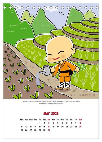 Produktbild: Mindfulness 2026 (Desk Calendar 2026 DIN A5 portrait), CALVENDO 12 Month DeskCalendar