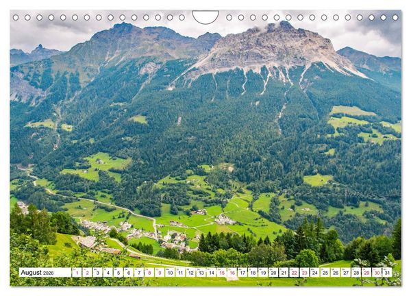 Produktbild: Rh&auml;tische Bahn - Fahrt durch die B&uuml;ndner Alpen (Wandkalender 2026 DIN A4 quer), CALVENDO Monatskalender
