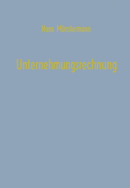 Produktbild: Unternehmungsrechnung