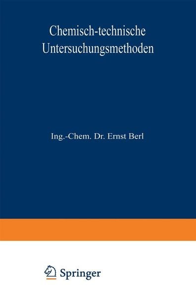 Produktbild: Chemisch-technische Untersuchungsmethoden