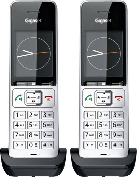 Produktbild: Gigaset COMFORT 500HX duo DECT Mobilteil Schwarz/Silber