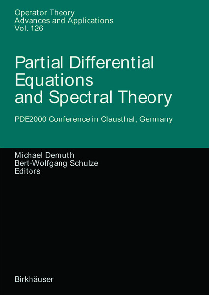 Produktbild: Partial Differential Equations and Spectral Theory