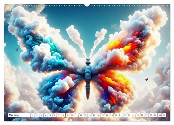 Produktbild: Wolkenkreaturen (hochwertiger Premium Wandkalender 2026 DIN A2 quer), Kunstdruck in Hochglanz