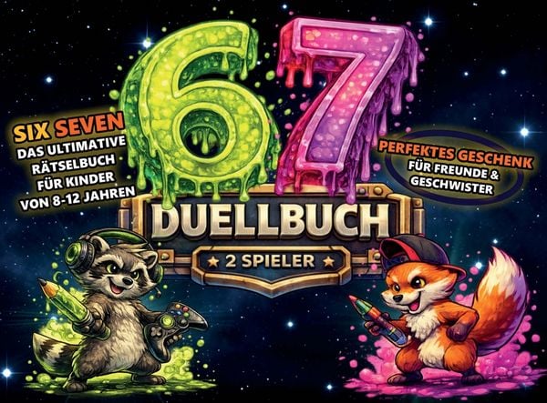 Produktbild: Six vs Seven - Das 67 Duellbuch f&uuml;r 2 Spieler