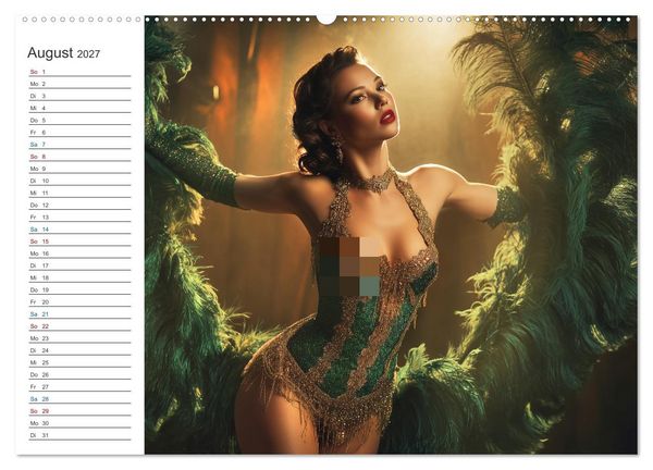 Produktbild: Burlesque Glamour (hochwertiger Premium Wandkalender 2027 DIN A2 quer), Kunstdruck in Hochglanz