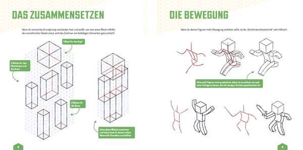 Produktbild: Das inoffizielle Minecraft-Zeichenbuch