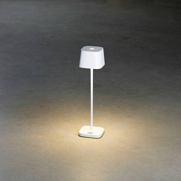 Produktbild: Konstsmide 7829-250 Capri LED-Akku-Tischlampe 2.2W Warmwei&szlig; Wei&szlig;