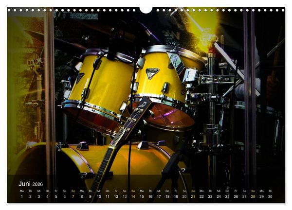 Produktbild: Schlagzeug onstage (Wandkalender 2026 DIN A3 quer), CALVENDO Monatskalender