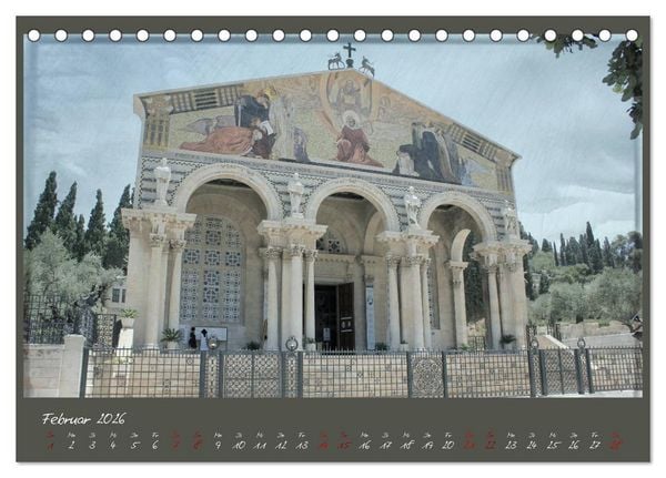 Produktbild: Unterwegs in Jerusalem (Tischkalender 2026 DIN A5 quer), CALVENDO Monatskalender