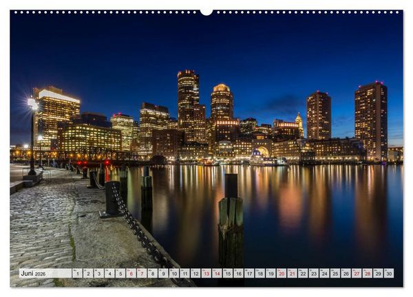Produktbild: Stadtansichten aus Boston (Wandkalender 2026 DIN A2 quer), CALVENDO Monatskalender