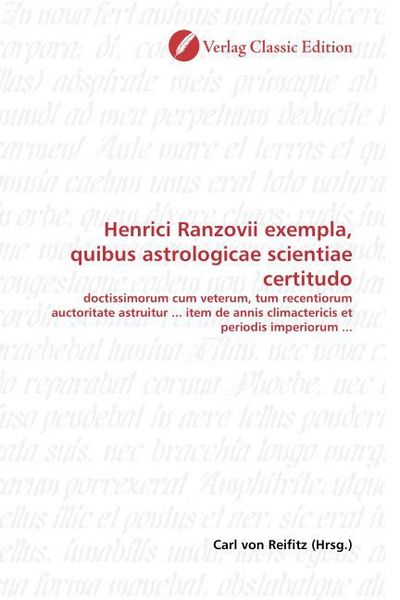 Produktbild: Henrici Ranzovii exempla, quibus astrologicae scientiae certitudo