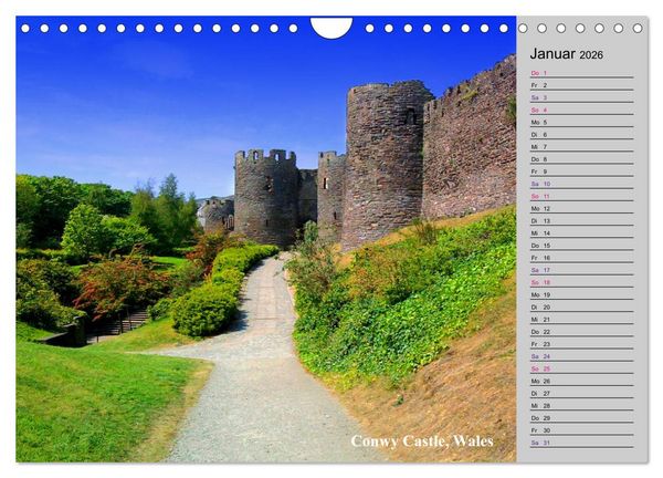 Produktbild: Englands bezaubernde Burgen, Schl&ouml;sser und mehr (Wandkalender 2026 DIN A4 quer), CALVENDO Monatskalender
