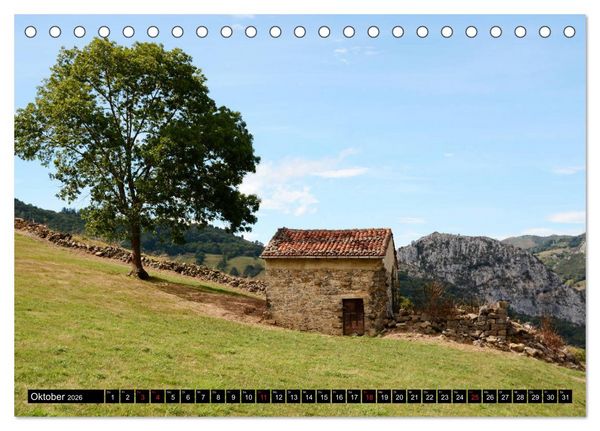 Produktbild: Spaniens wilder Norden (Tischkalender 2026 DIN A5 quer), CALVENDO Monatskalender