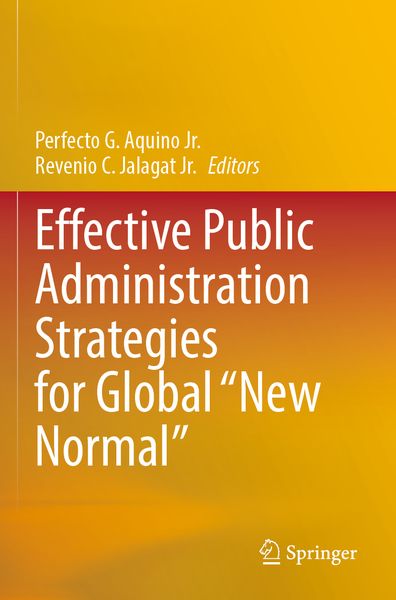Produktbild: Effective Public Administration Strategies for Global "New Normal"