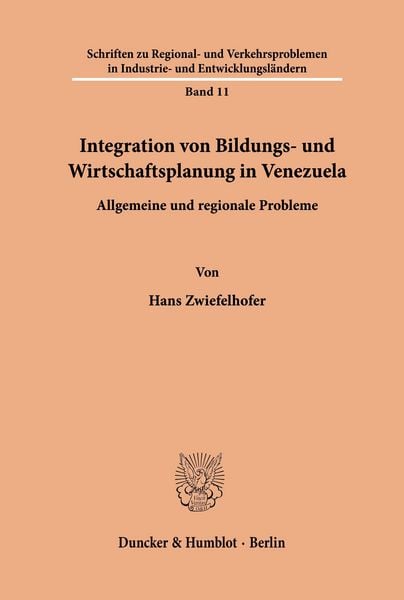 Produktbild: Integration von Bildungs- und Wirtschaftsplanung in Venezuela.