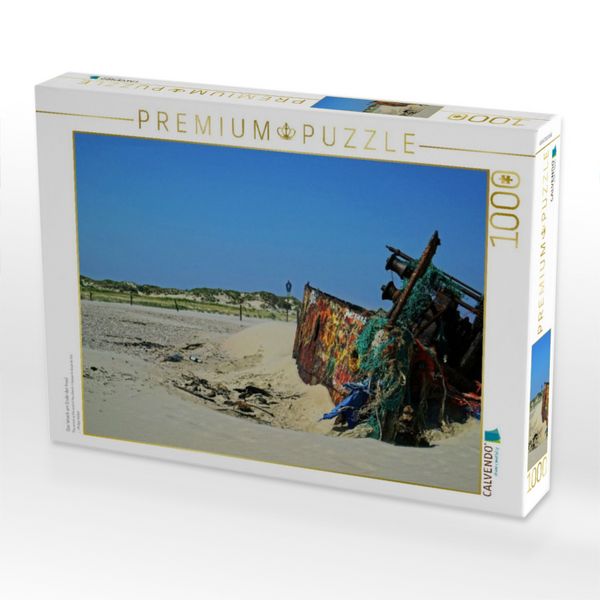 Produktbild: CALVENDO Puzzle Das Wrack am Ende der Insel | 1000 Teile Lege-Gr&ouml;&szlig;e 64x48cm Foto-Puzzle f&uuml;r gl&uuml;ckliche Stunden