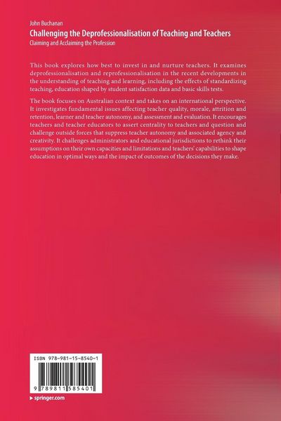 Produktbild: Challenging the Deprofessionalisation of Teaching and Teachers