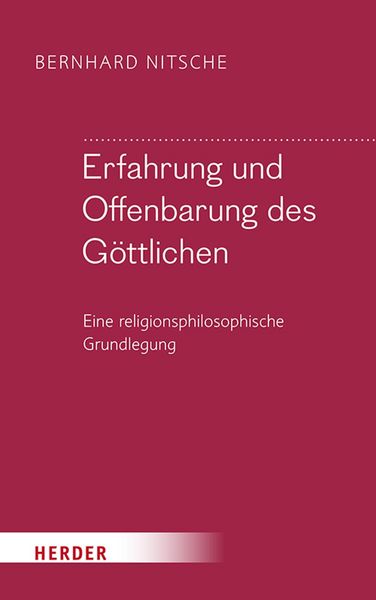 Produktbild: Erfahrung und Offenbarung des G&ouml;ttlichen