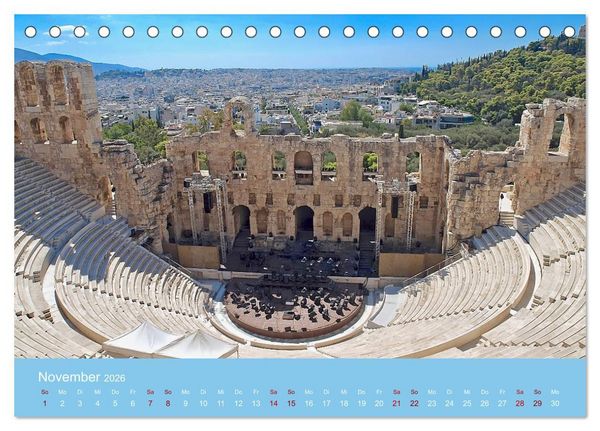 Produktbild: Geliebtes Athen (Tischkalender 2026 DIN A5 quer), CALVENDO Monatskalender