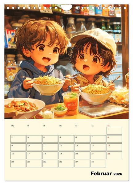 Produktbild: Coole Manga Kids. Lustige Abenteuer im Pixelreich (Wandkalender 2026 DIN A4 hoch), CALVENDO Monatskalender
