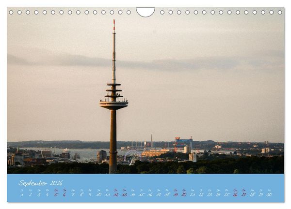 Produktbild: Kiel aus der Luft - Die Stadt an der F&ouml;rde aus dem Ballon fotografiert (Wandkalender 2026 DIN A4 quer), CALVENDO Monatskalender