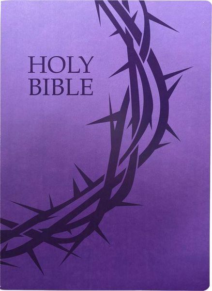 Produktbild: Kjver Holy Bible, Crown of Thorns Design, Large Print, Royal Purple Ultrasoft