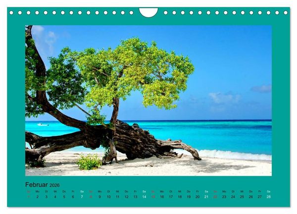 Produktbild: Die sch&ouml;nsten Str&auml;nde Karibik (Wandkalender 2026 DIN A4 quer), CALVENDO Monatskalender