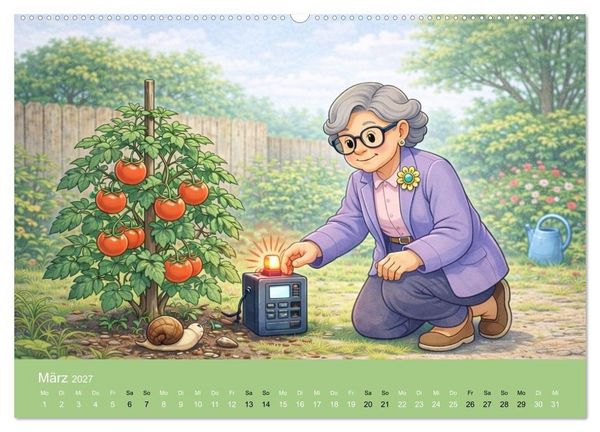 Produktbild: Ich bin noch nicht fertig - Oma Edition (hochwertiger Premium Wandkalender 2027 DIN A2 quer), Kunstdruck in Hochglanz