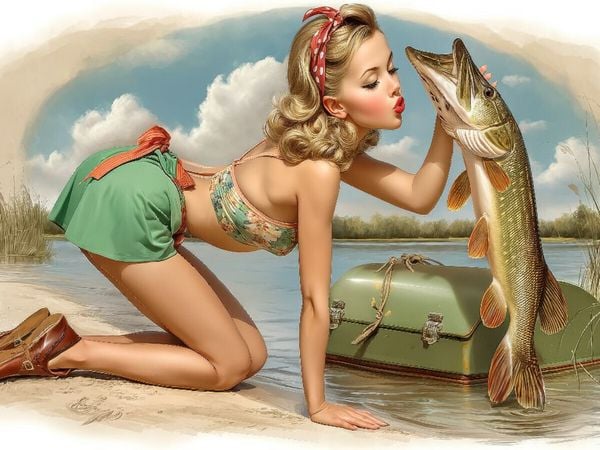 CALVENDO Puzzle Da denkt so mancher - hier möchte ich der Fisch sein | 1000 Teile Lege-Größe 64x48cm Foto-Puzzle für glückliche Stunden, Sonstige von
