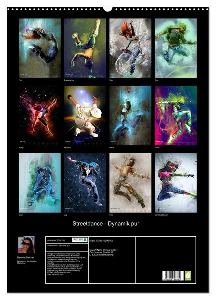 Produktbild: Streetdance - Dynamik pur (Wandkalender 2026 DIN A2 hoch), CALVENDO Monatskalender