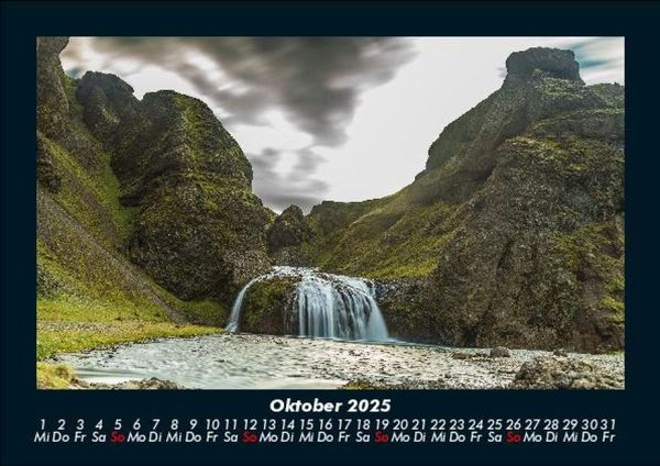 Produktbild: Wasserfälle 2025 Fotokalender DIN A5