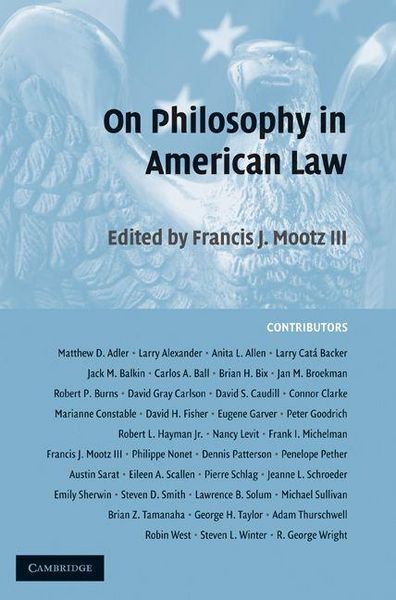 Produktbild: On Philosophy in American Law