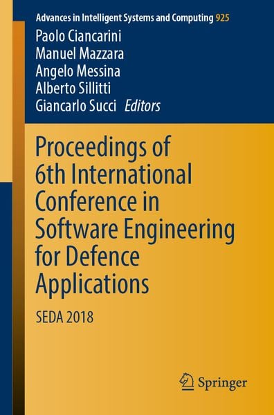 Produktbild: Proceedings of 6th International Conference in Software Engineering for Defence Applications