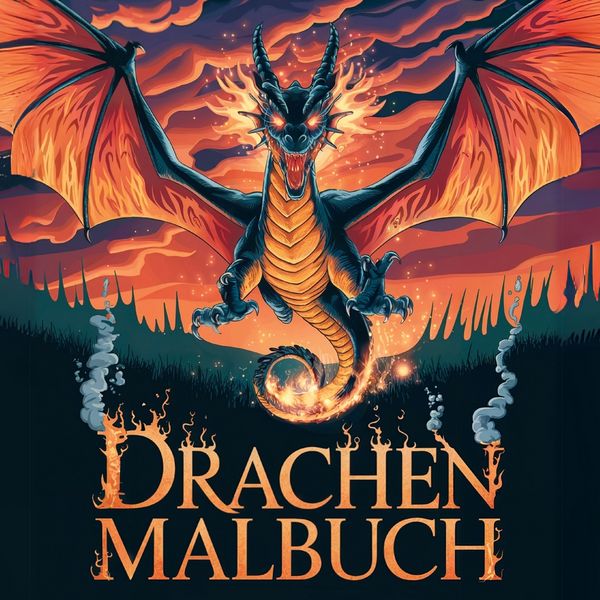 Entflammt! Drachen Malbuch für Erwachsene, Taschenbuch von Tom Zauberkritzler, Tolino Media, 9783819402180