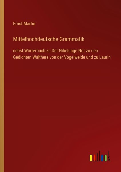 Produktbild: Mittelhochdeutsche Grammatik