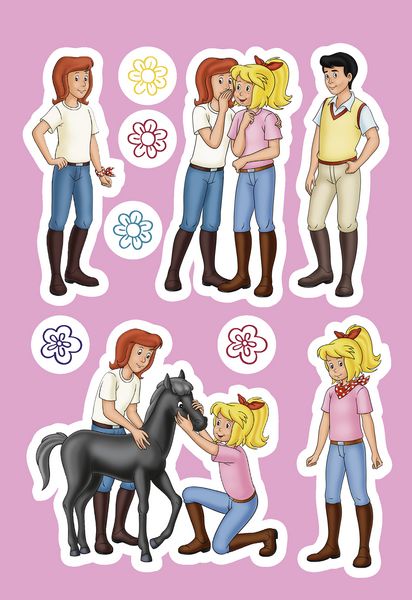 Produktbild: Bibi & Tina: Superstarker Sticker- und Malblock f&uuml;r Pferdefans