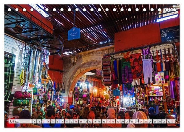 Produktbild: Marrakesch - Perle des S&uuml;dens (Tischkalender 2027 DIN A5 quer), CALVENDO Monatskalender