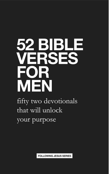 Produktbild: 52 Bible Verses for Men: Fifty Two Devotionals that will Unlock Your Purpose