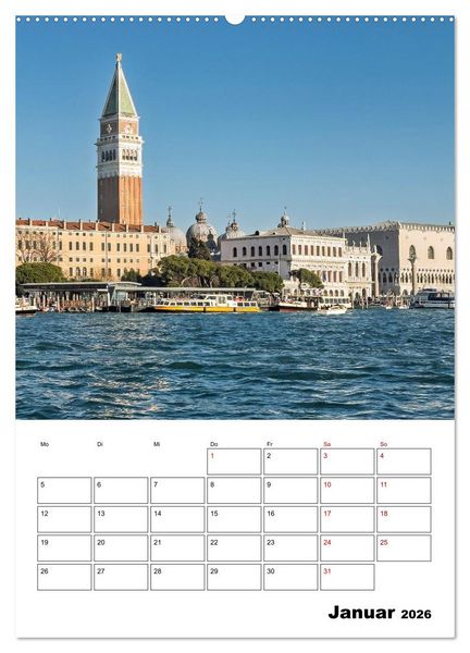 Produktbild: Venedig Kulisse der Serenissima - Terminplaner (Wandkalender 2026 DIN A2 hoch), CALVENDO Monatskalender