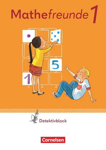 Produktbild: Mathefreunde 1. Schuljahr. Detektivblock mit Aufgaben zum Fordern